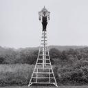 Man On Ladder In Front Of Birdhouse - Monkton, Maryland  [#4]