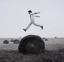 Don Jumping Over Hay Roll No. 1 - Monkton, Maryland  [#23]
