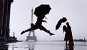 France, Paris  [Umbrella Jump]