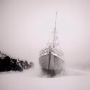Fishing Boat During Blizzard - Iceland