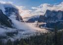 Swirling Mist From Tunnel View, Yosemite Natioal Park