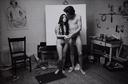 Untitled  [Nude Couple In Front Of Easel]