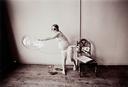 Masked Pregnant Woman With Giant Soap Bubble - Rochester, New York